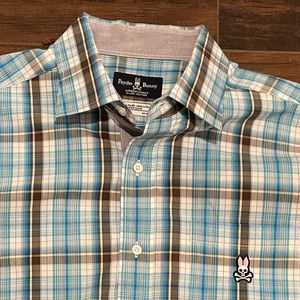 Pyscho bunny button shirt Large